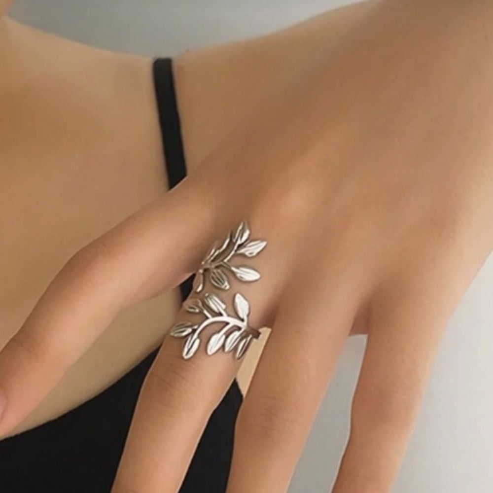 Silver Leaf Ring #1900